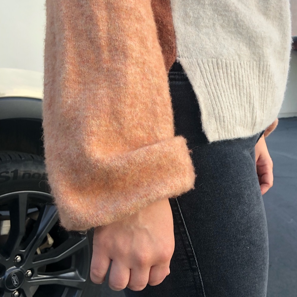 Madewell colorblock sweater in coziest yarn - Picture 7 of 9